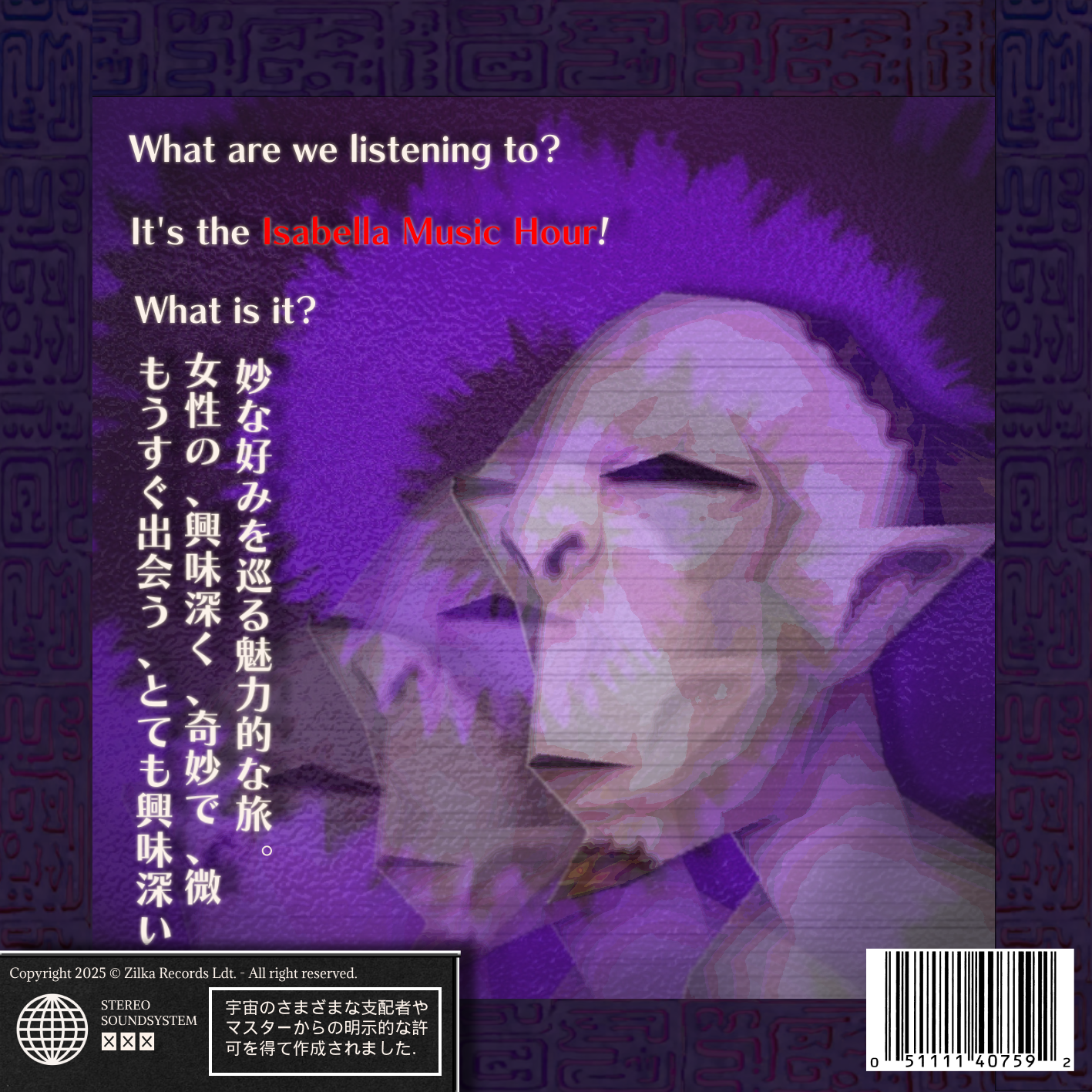 Isabella Music Hour Rear Cover